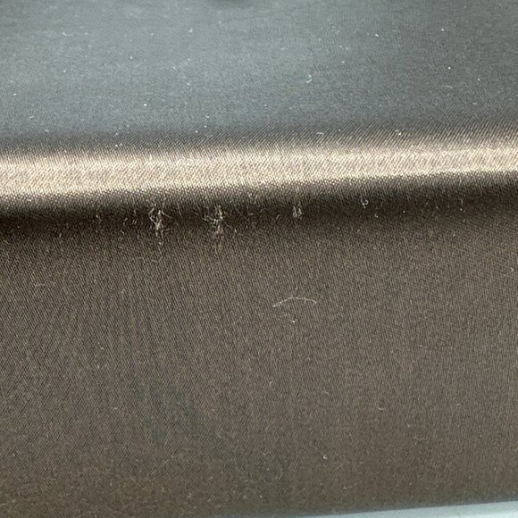 Frankie & Johnnie Brown Satin Handbag Shimmer Fall Wedding Cocktail Party - Picture 13 of 16